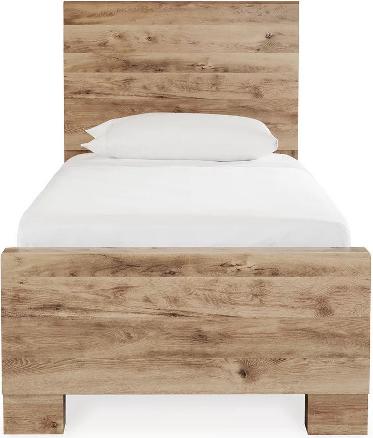 Hyanna Twin Panel Bed with 2 Side Storage In Brown B1050B28