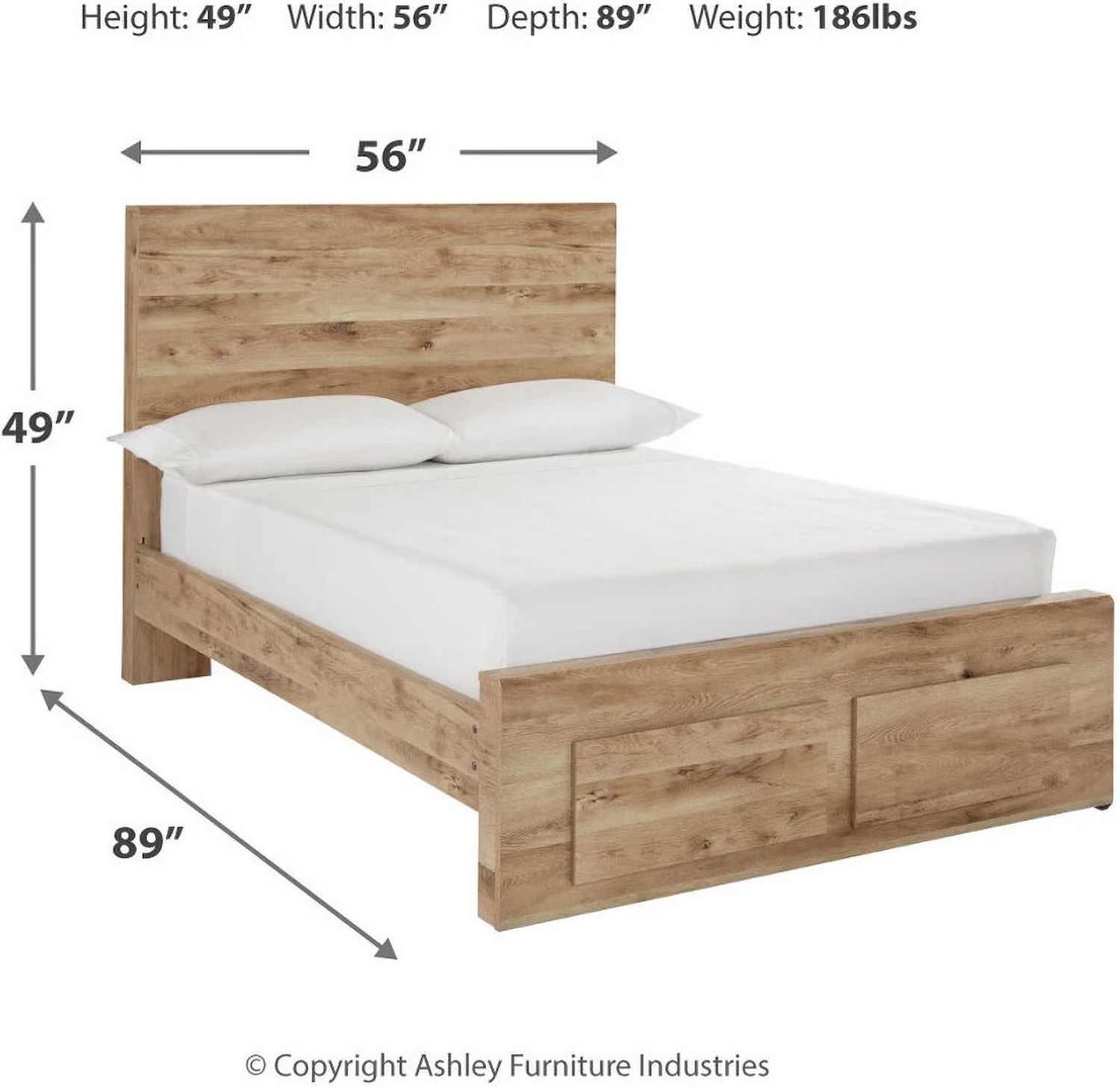 Hyanna Full Panel Storage Bed In Tan B1050B38