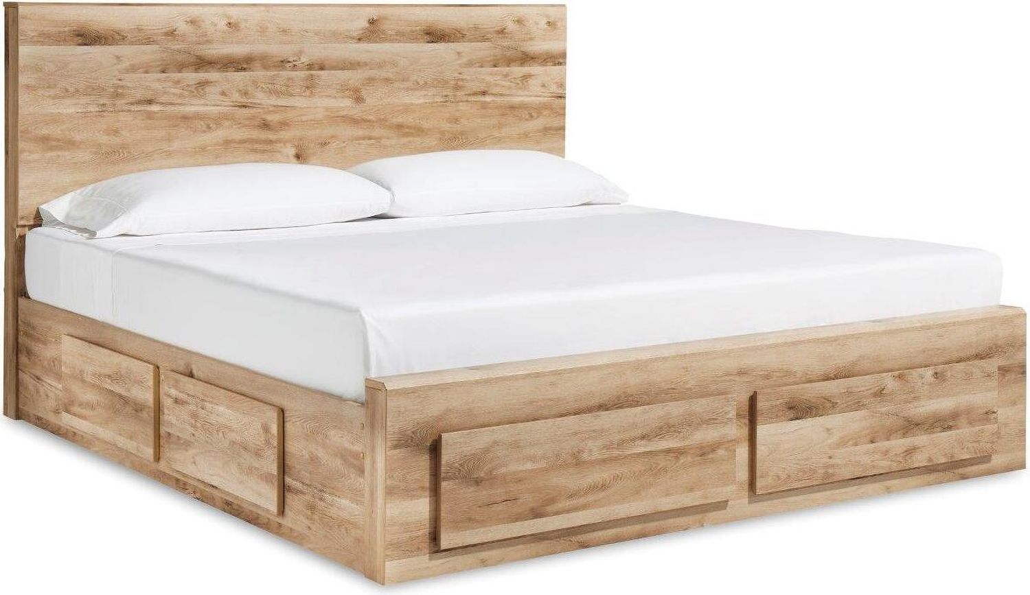 Hyanna Tan Queen Single Side Storage Platform Bed B1050B6