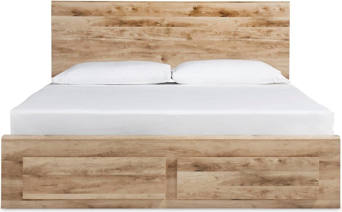 Hyanna Tan Queen Single Side Storage Platform Bed B1050B6
