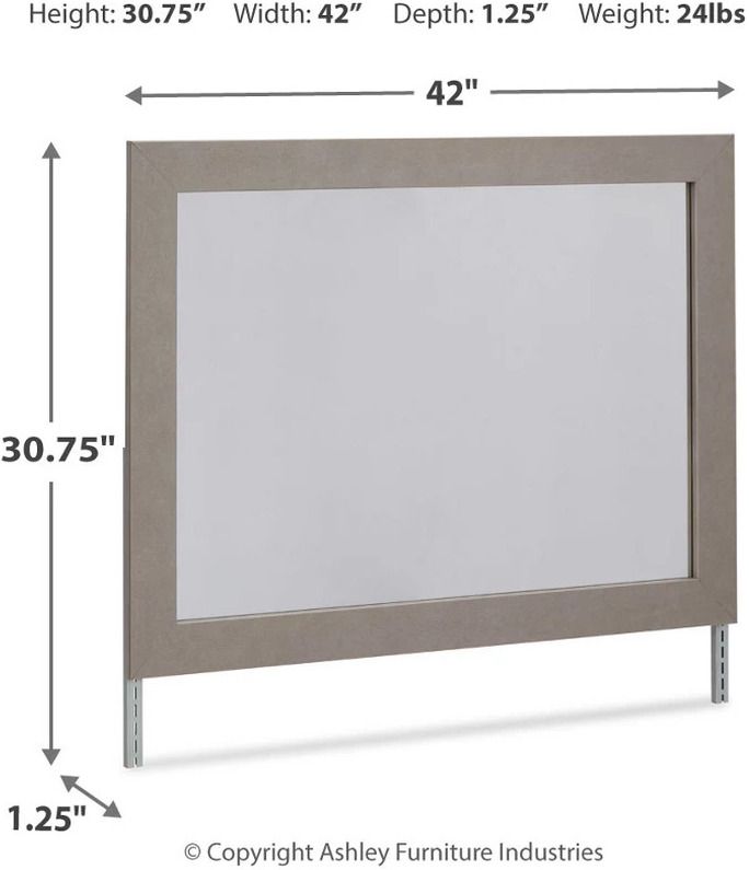 Surancha Gray Bedroom Mirror B114536