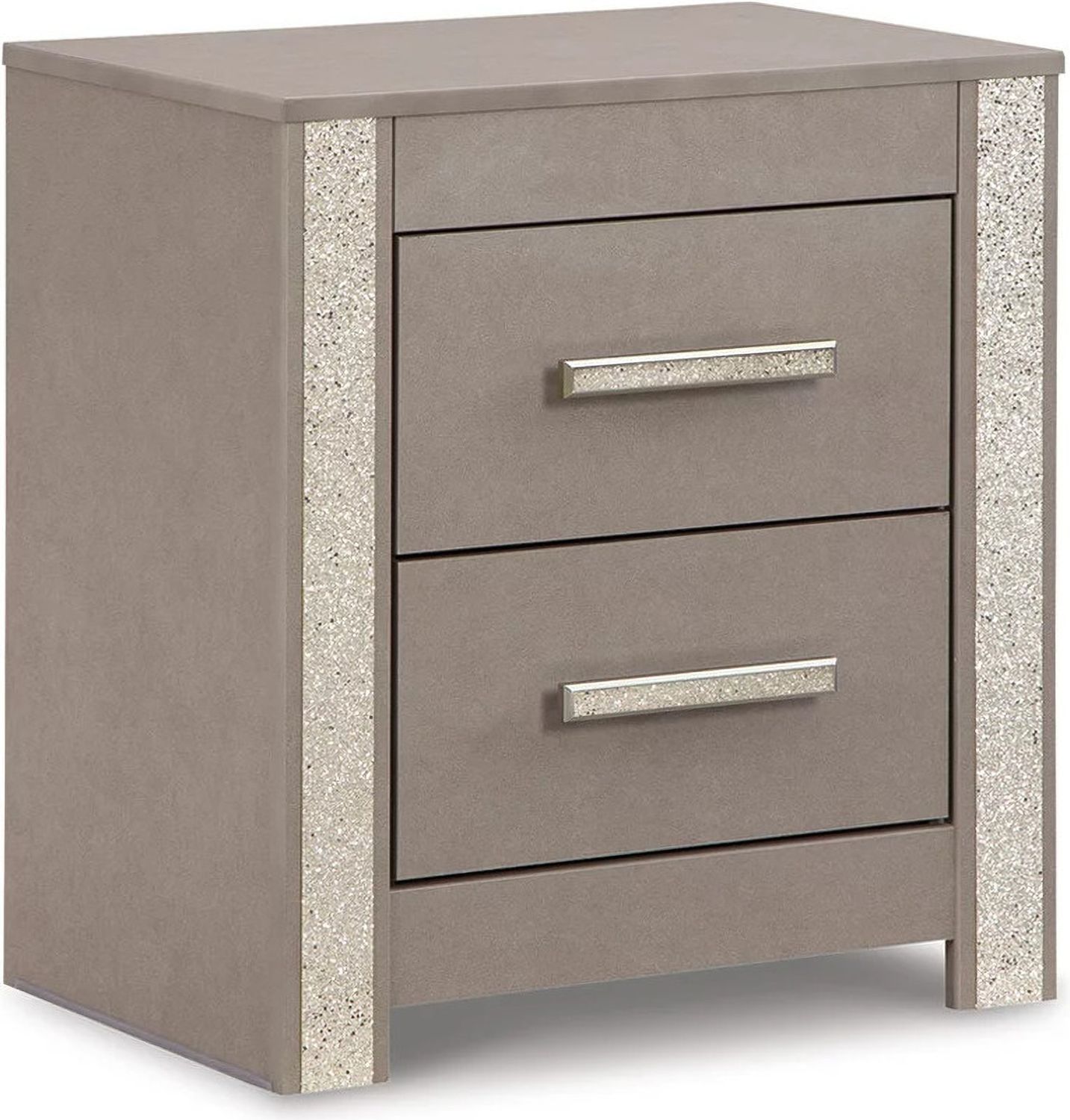 Surancha Gray Two Drawer Night Stand B114592