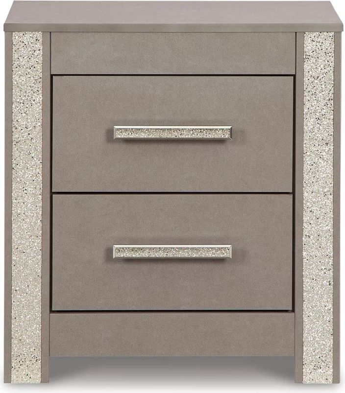 Surancha Gray Two Drawer Night Stand B114592