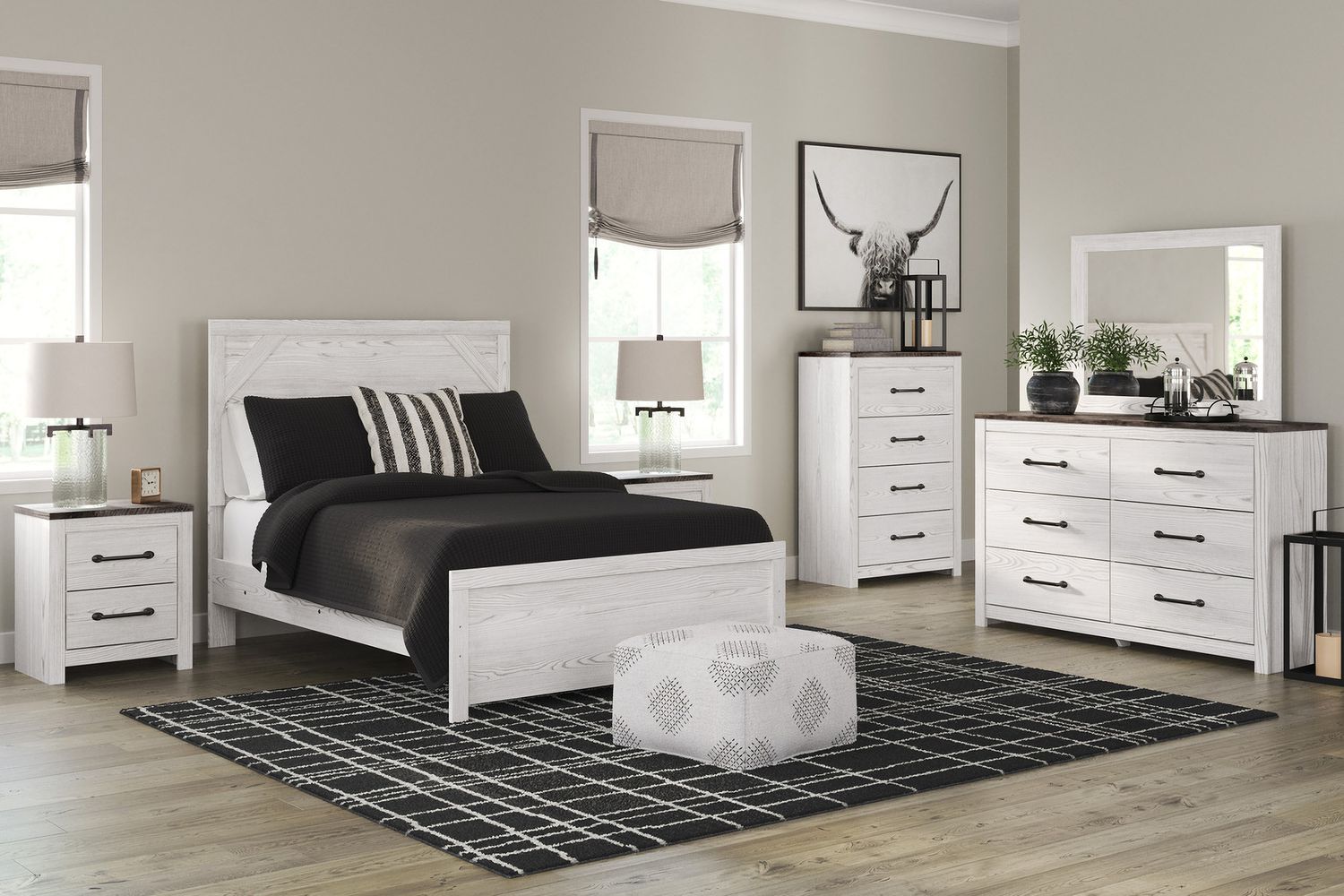 Gerridan White/Gray Dresser B119031