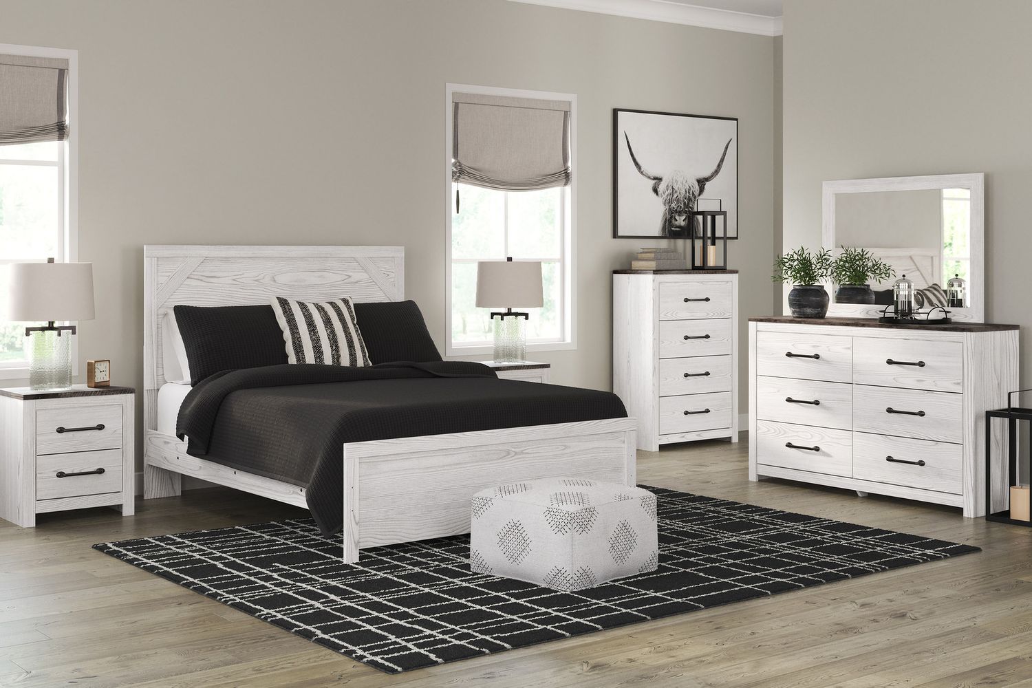 Gerridan White/Gray Dresser B119031