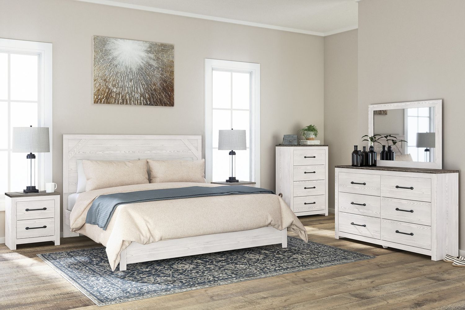 Gerridan White/Gray Dresser B119031