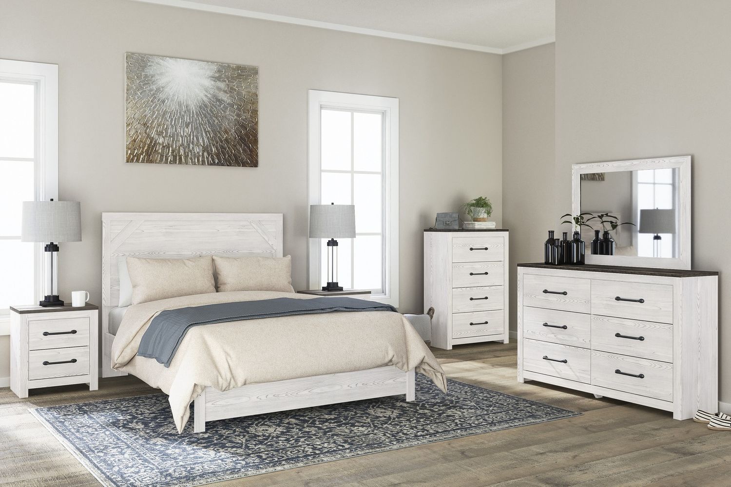 Gerridan White/Gray Dresser B119031