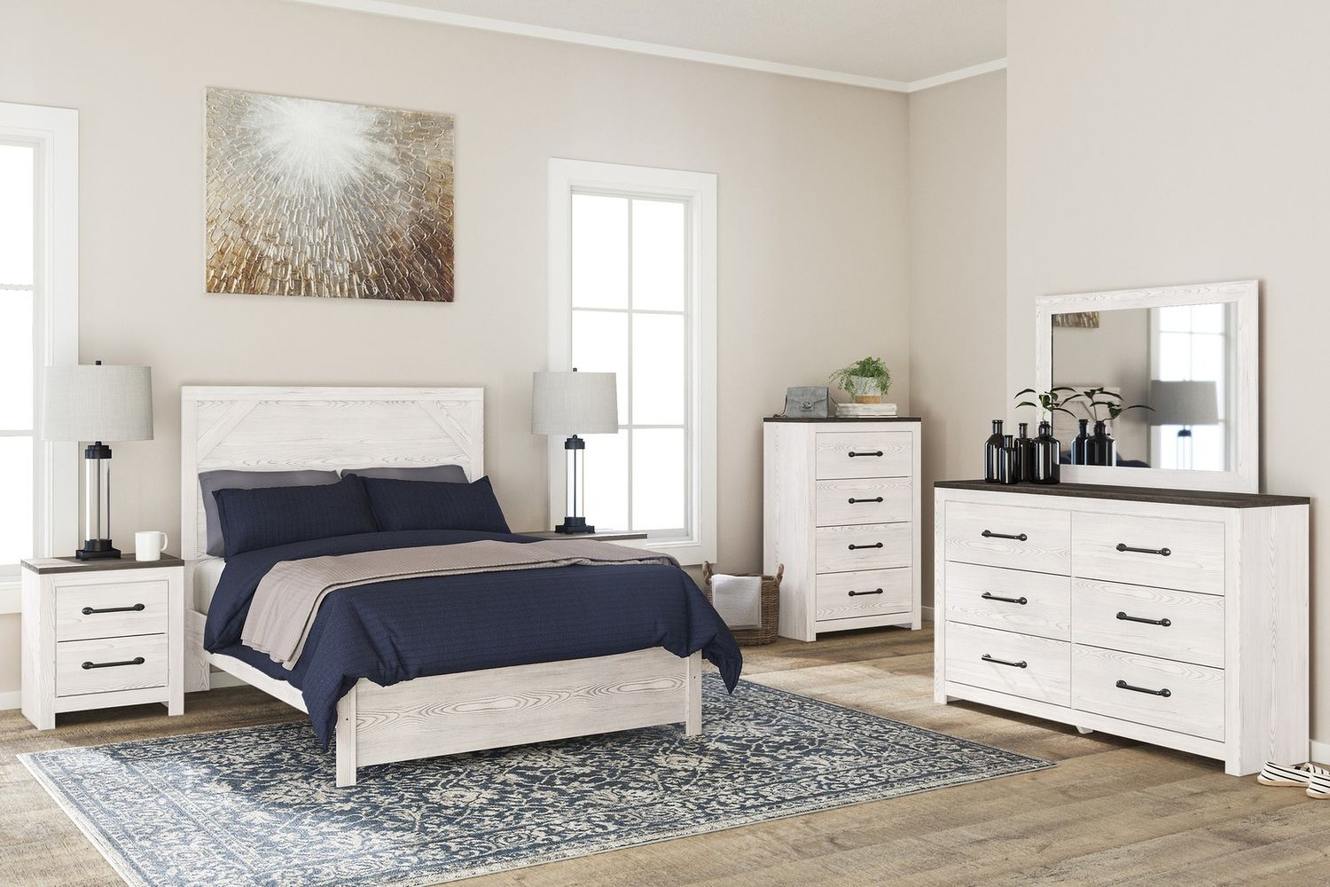 Gerridan White/Gray Dresser B119031