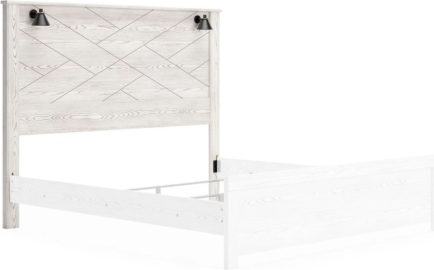 Gerridan White King Panel Headboard Only B119058