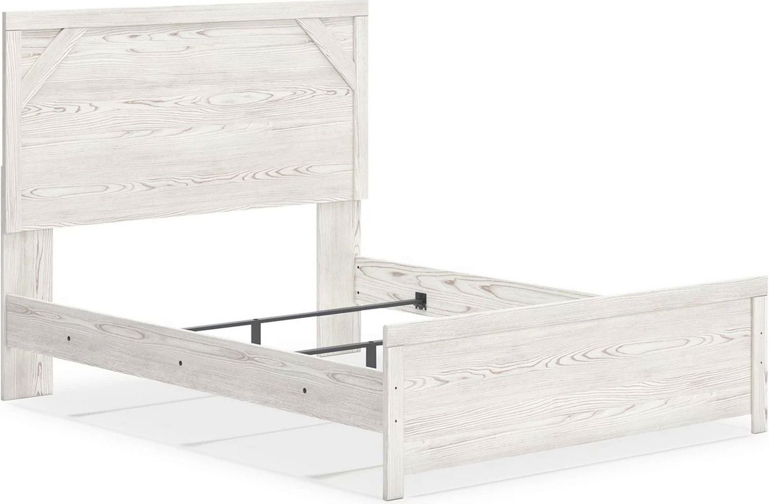 Gerridan White And Gray Queen Panel Bed B1190B2