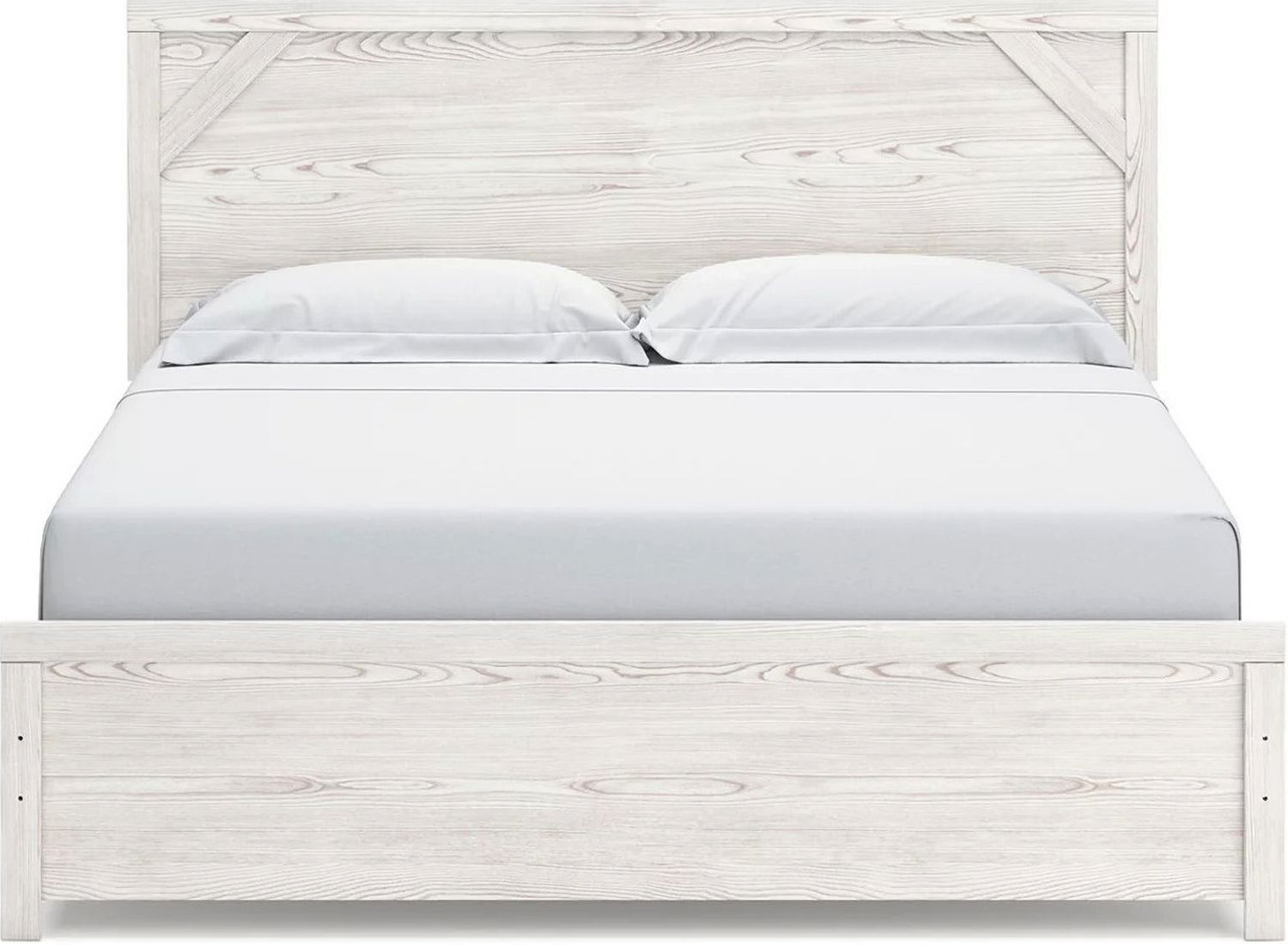 Gerridan White And Gray King Panel Bed B1190B3