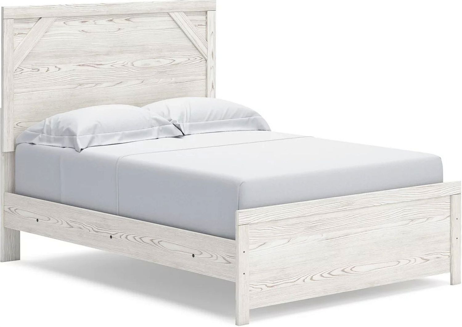 Gerridan White And Gray Full Panel Bed B1190B4