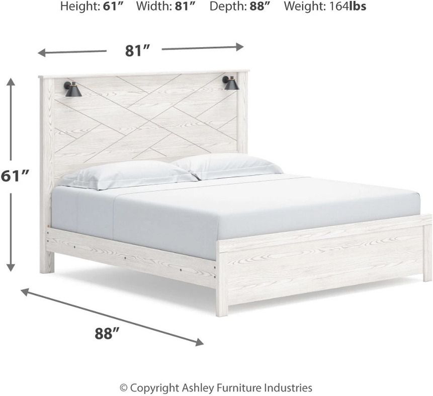 Gerridan White King Panel Bed B1190B9