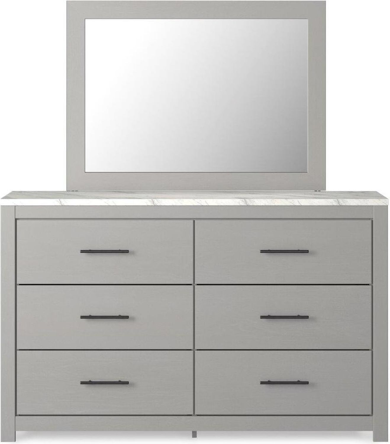 Cottonburg Light Gray And White Mirror B119236