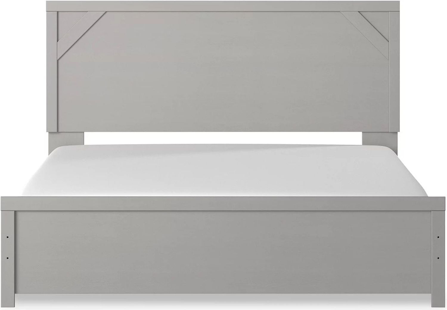 Cottenburg Light Gray And White King Panel Bed B1192B3