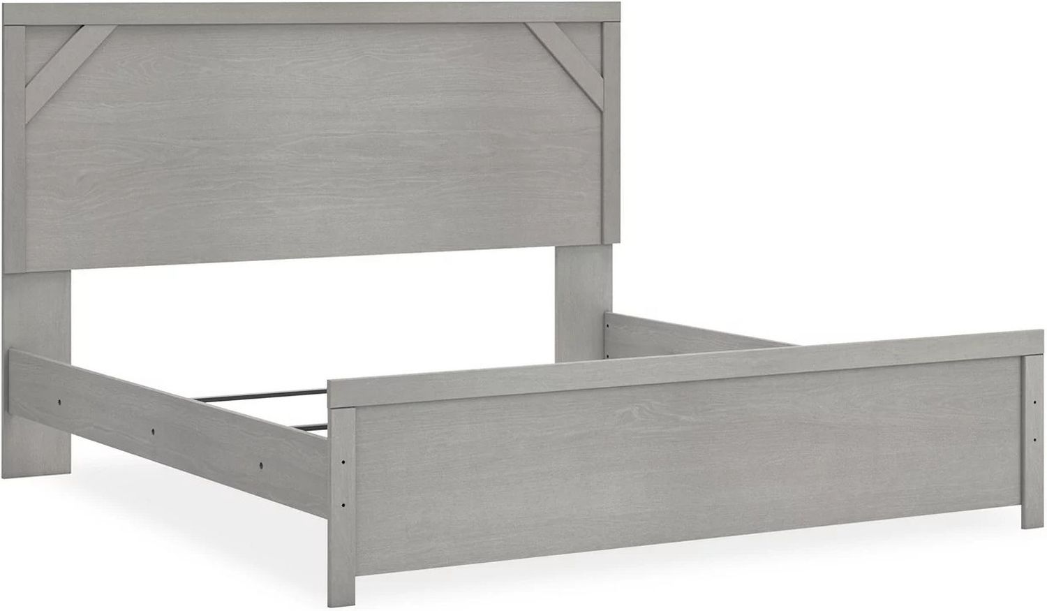 Cottenburg Light Gray And White King Panel Bed B1192B3