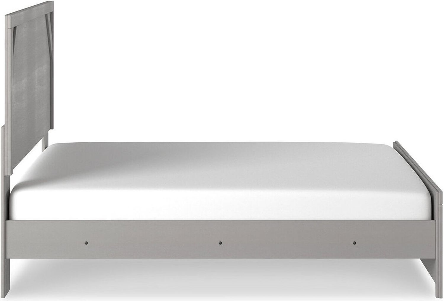 Cottenburg Light Gray And White King Panel Bed B1192B3