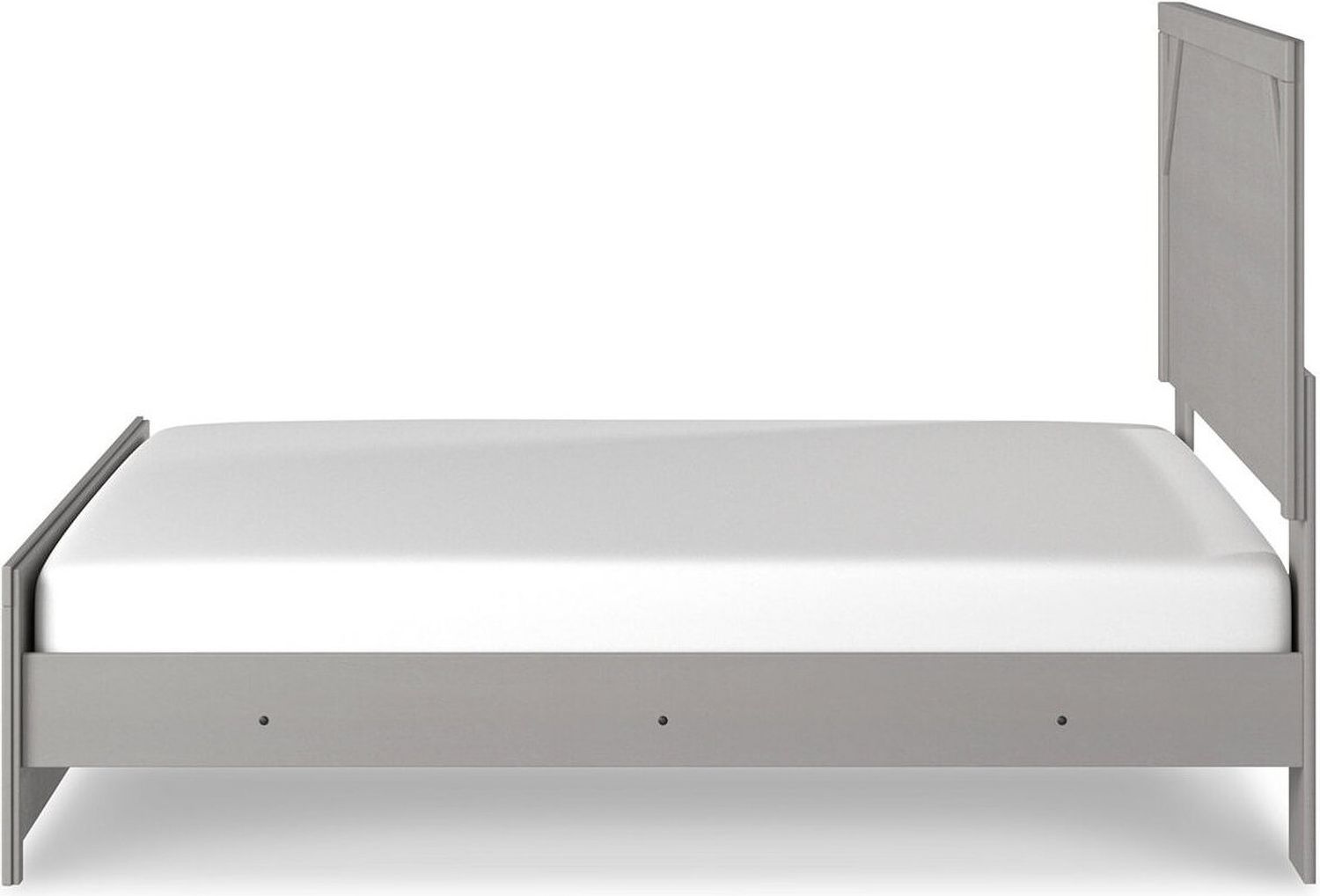 Cottenburg Light Gray And White King Panel Bed B1192B3