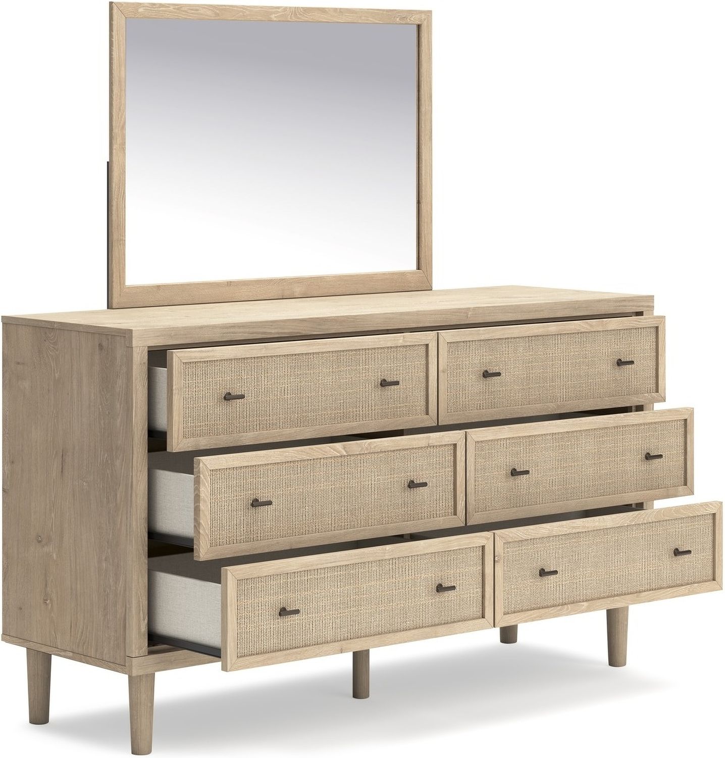 Cielden Bedroom Mirror In Two-tone B119936