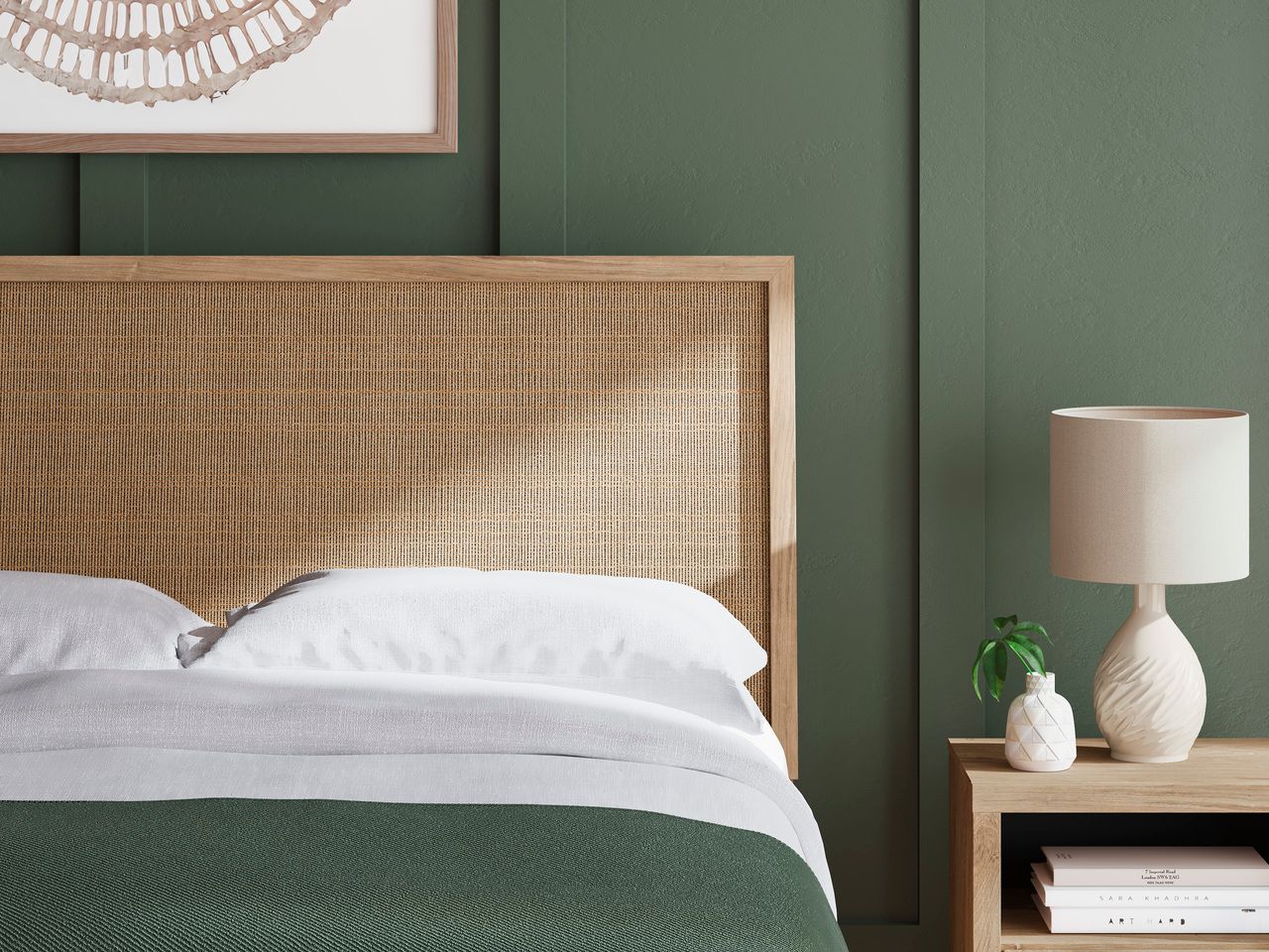 Cielden Queen Panel Headboard In Two-tone B119957
