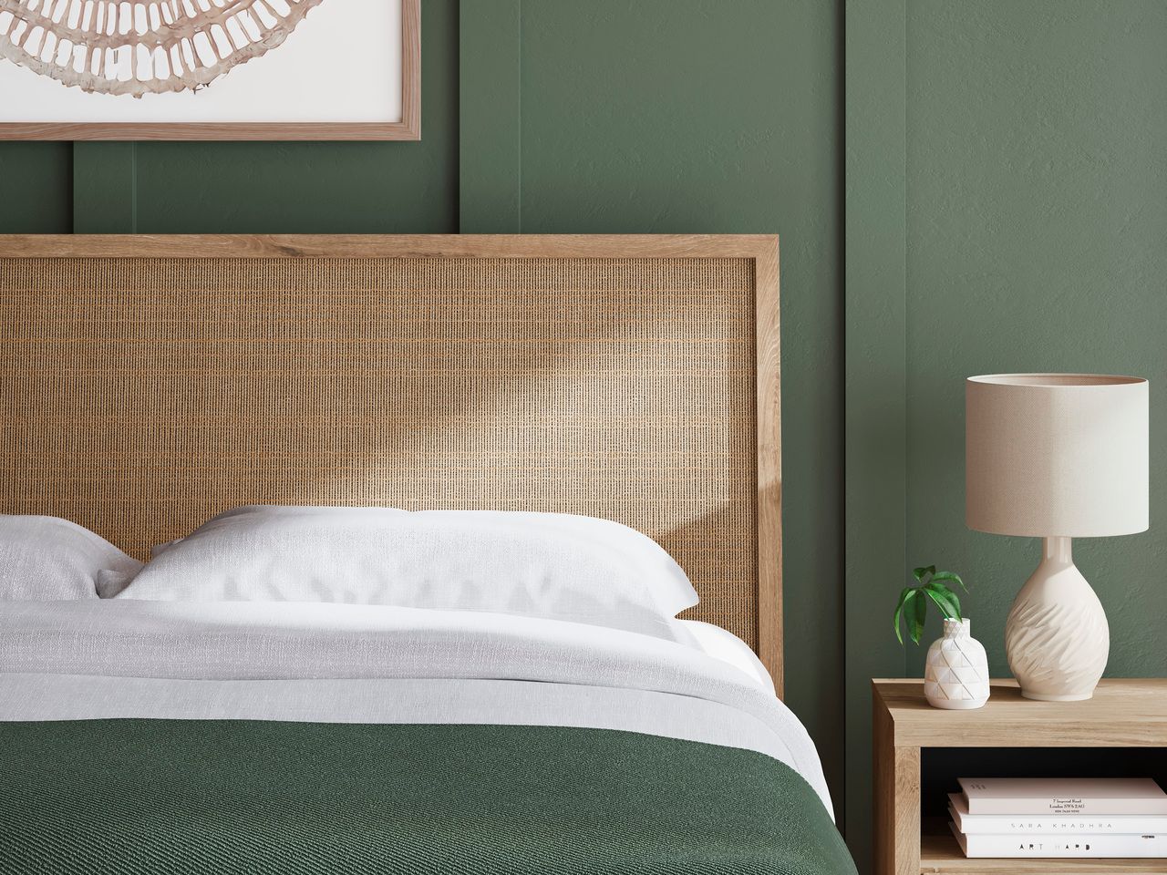Cielden King Panel Headboard In Two-tone B119958