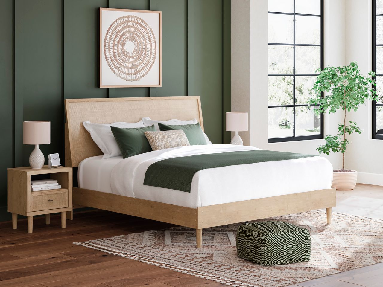 Cielden King Panel Headboard In Two-tone B119958