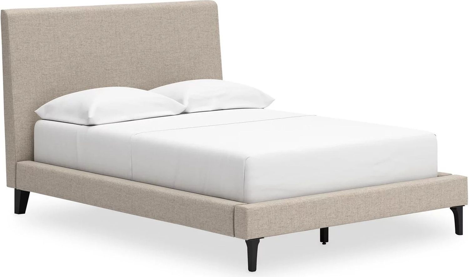 Cielden Full Upholstered Bed with Roll Slats In Gray B119972