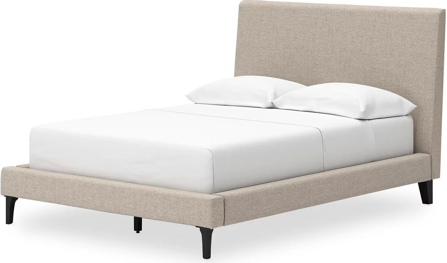 Cielden Full Upholstered Bed with Roll Slats In Gray B119972