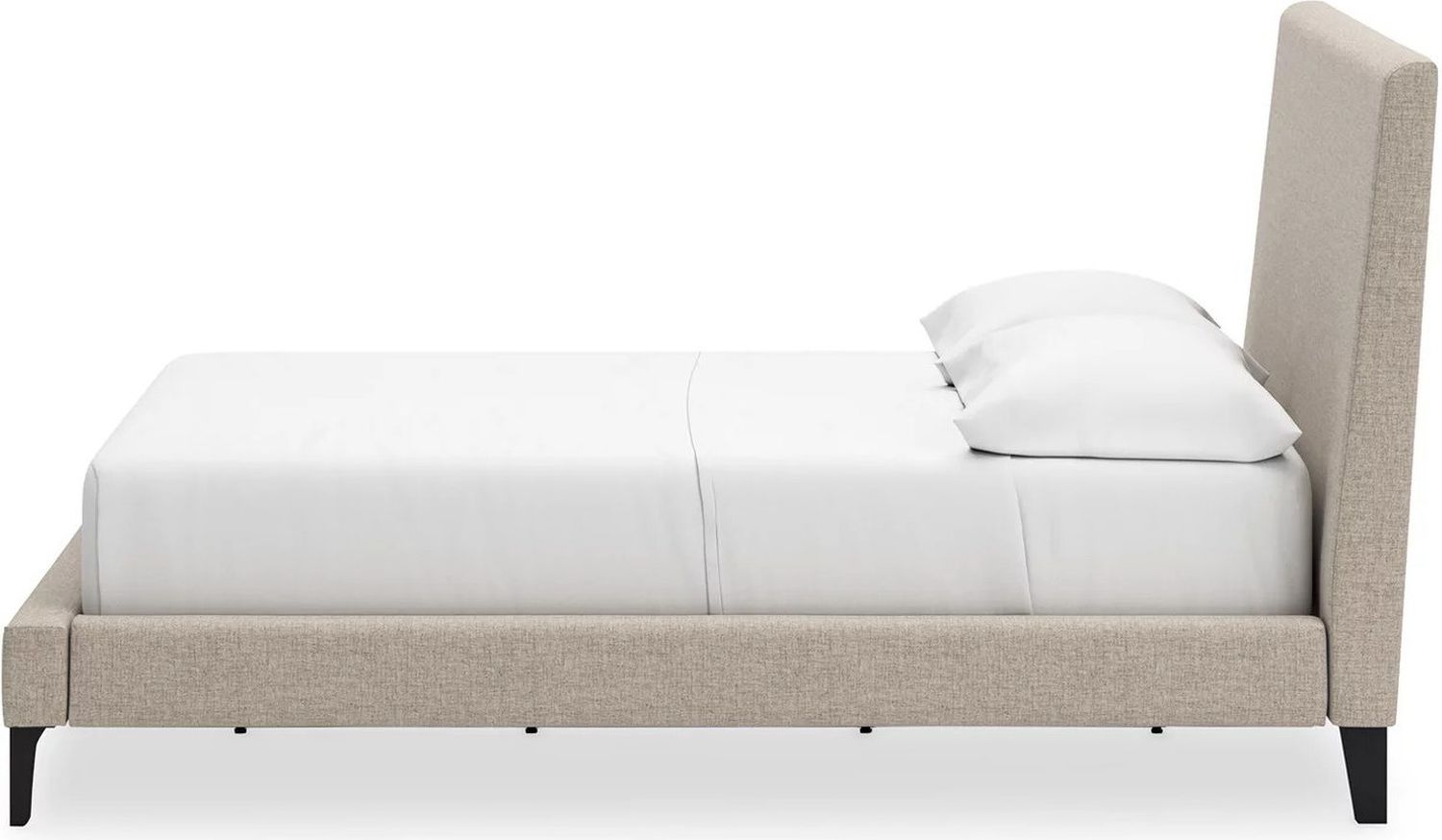 Cielden Full Upholstered Bed with Roll Slats In Gray B119972