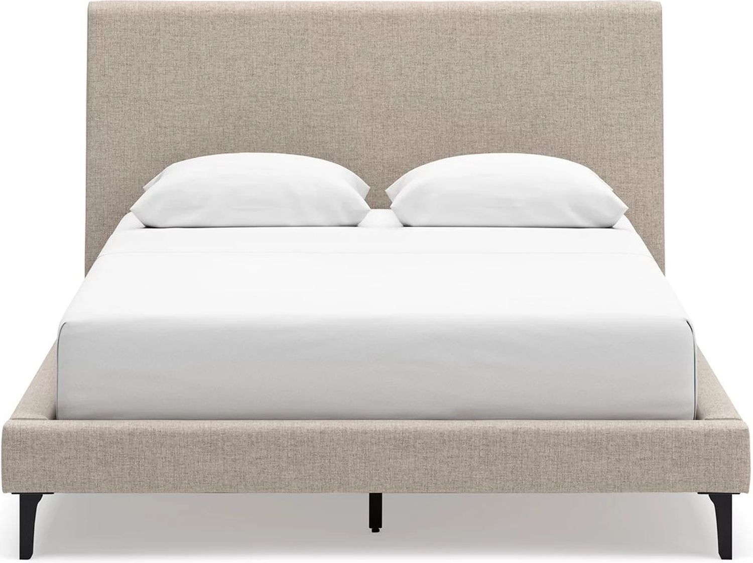 Cielden Queen Upholstered Bed with Roll Slats In Gray B119981