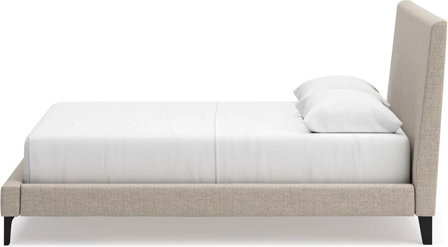 Cielden Queen Upholstered Bed with Roll Slats In Gray B119981