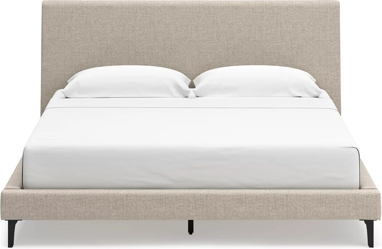 Cielden King Upholstered Bed with Roll Slats In Gray B119982