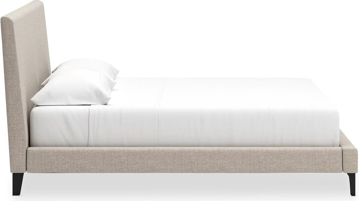 Cielden King Upholstered Bed with Roll Slats In Gray B119982