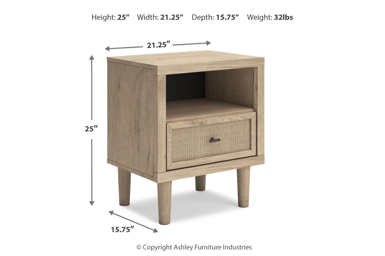 Cielden Nightstand In Two-tone B119991