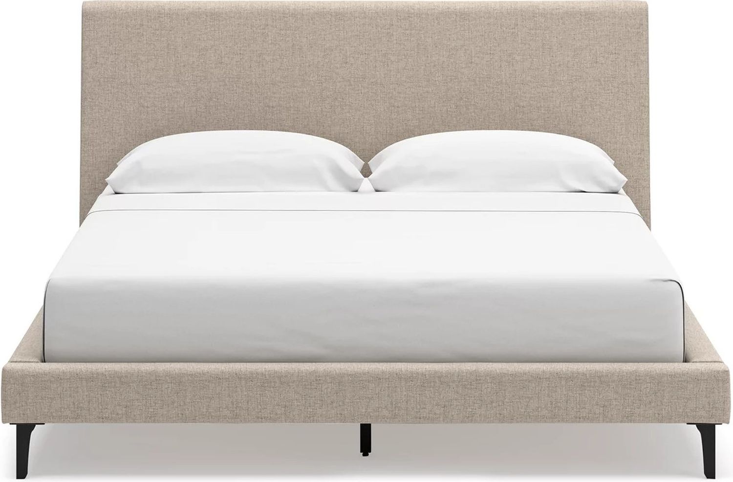 Cielden California King Upholstered Bed with Roll Slats In Gray B119994