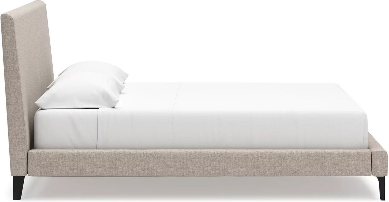 Cielden California King Upholstered Bed with Roll Slats In Gray B119994