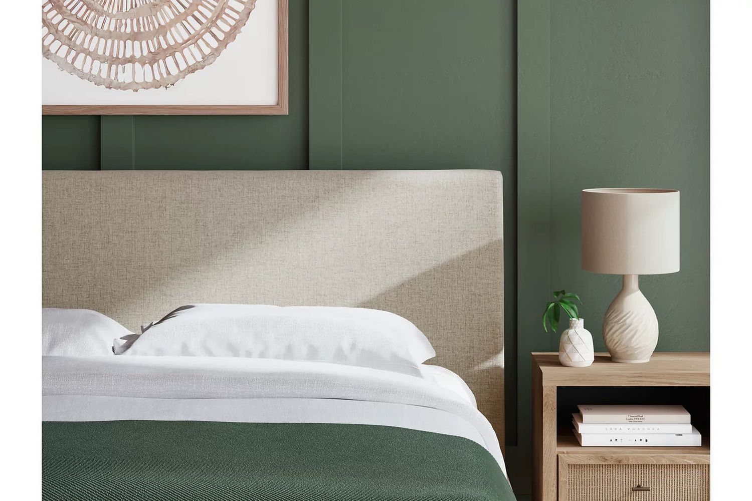Cielden California King Upholstered Bed with Roll Slats In Gray B119994