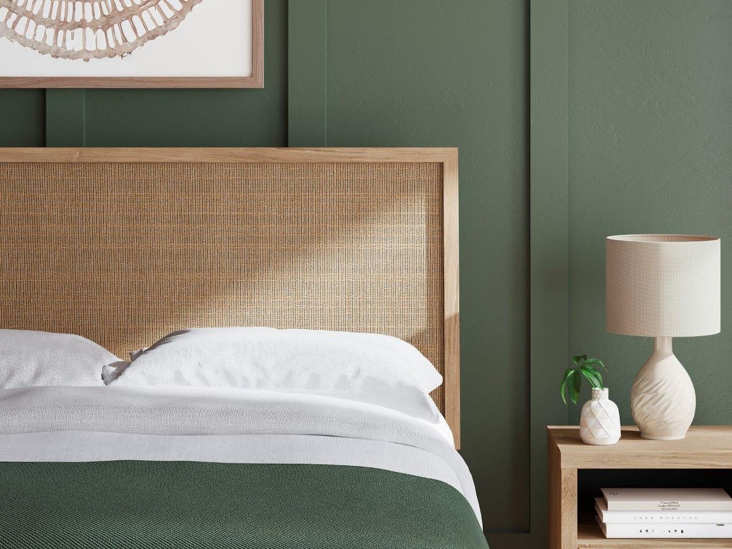 Cielden Queen Panel Bed In Two-tone B1199B3