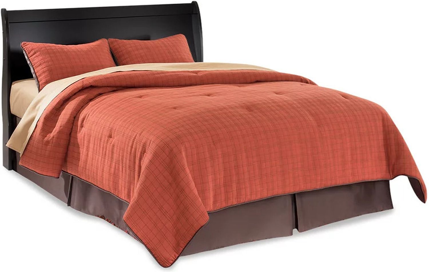 Huey Vineyard Black Queen Sleigh Headboard Only B12877