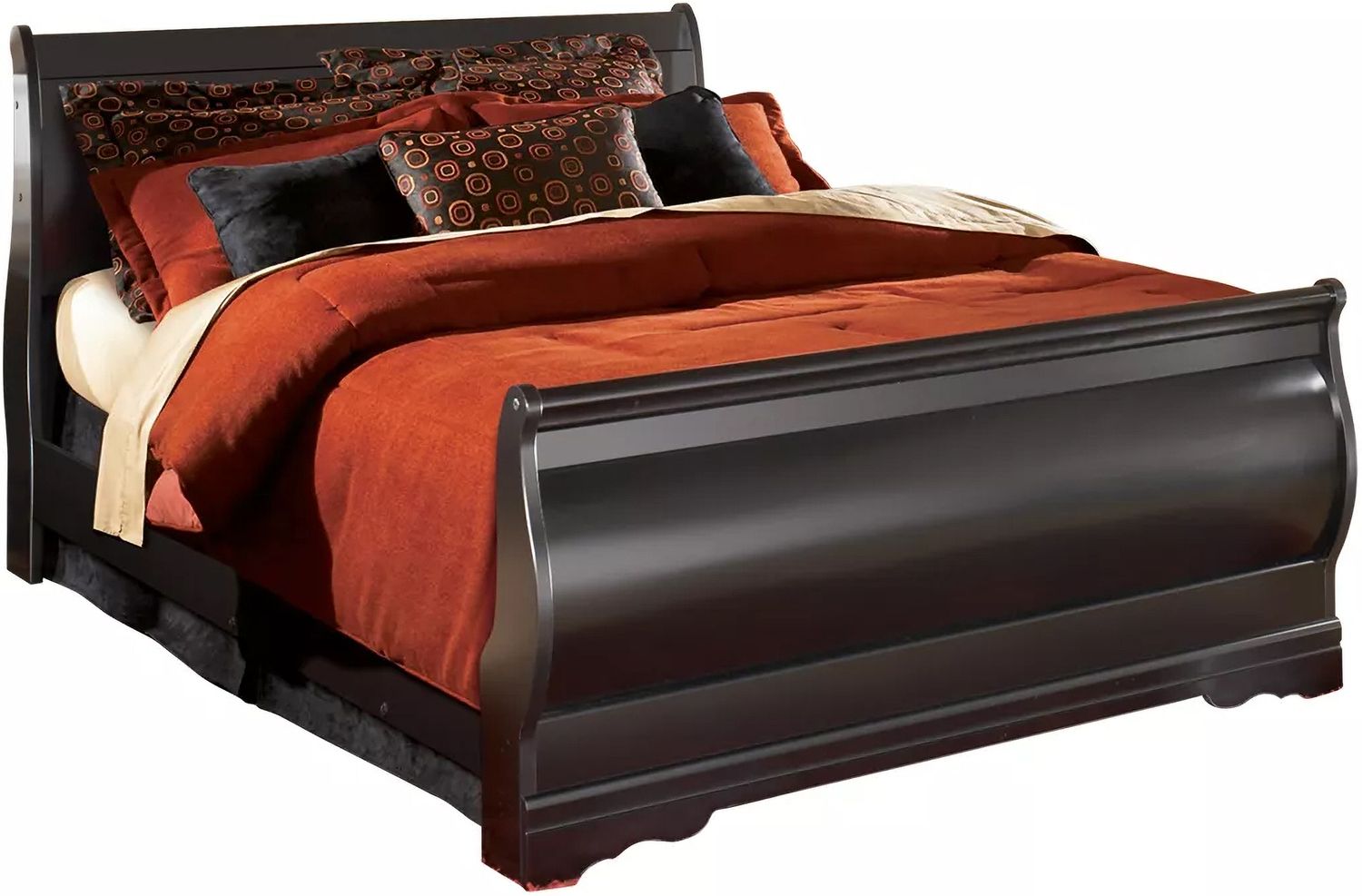 Huey Vineyard Queen Sleigh Bed B128B4