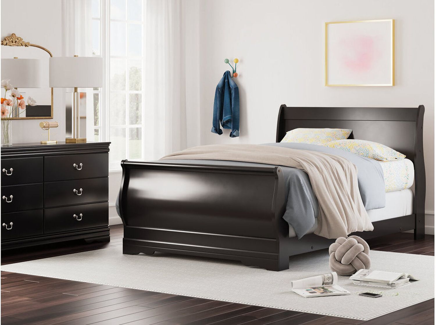 Huey Vineyard Full Sleigh Bed B128B9