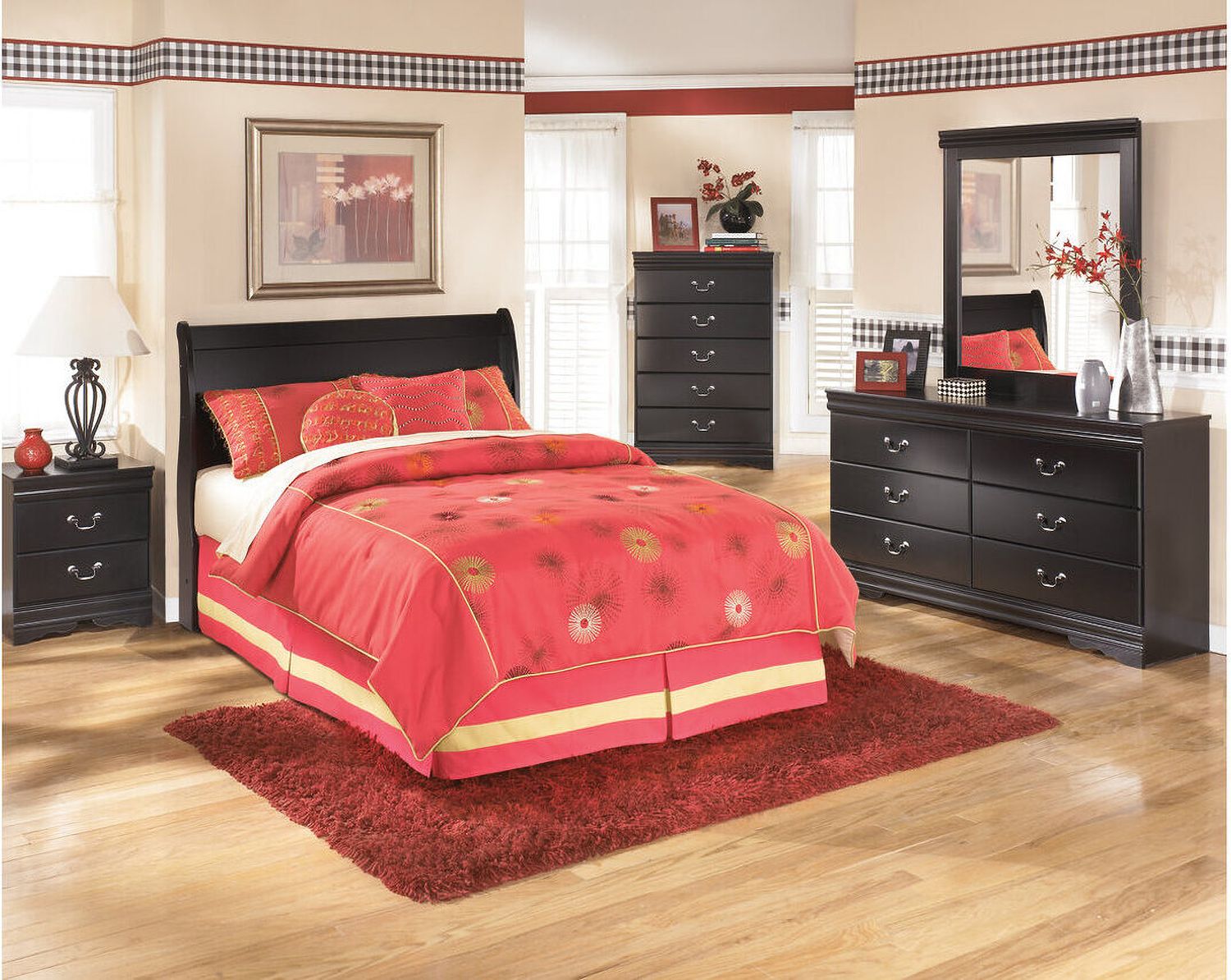 Huey Vineyard Full Sleigh Bed B128B9