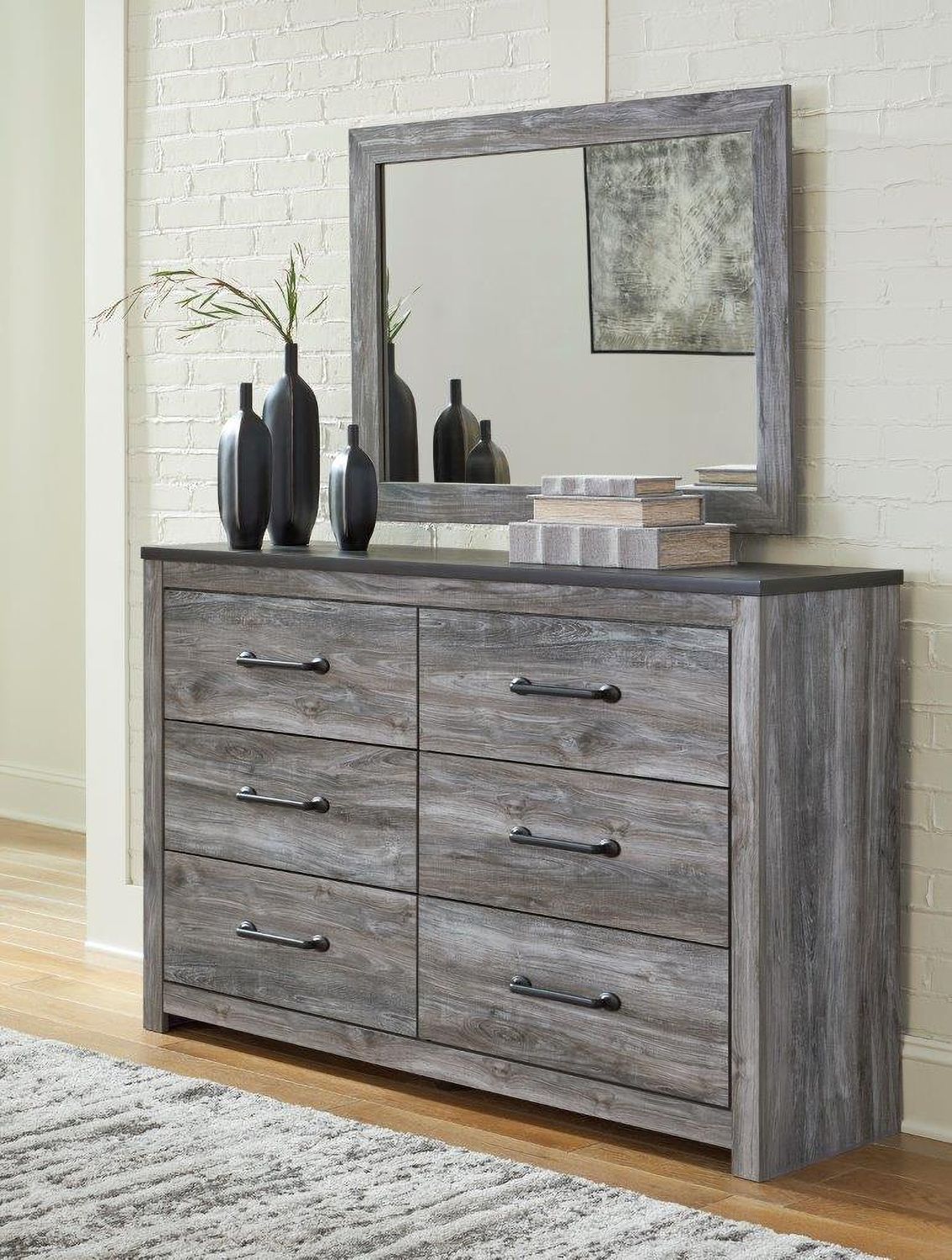 Bronyan Dark Gray Bedroom Mirror B129036