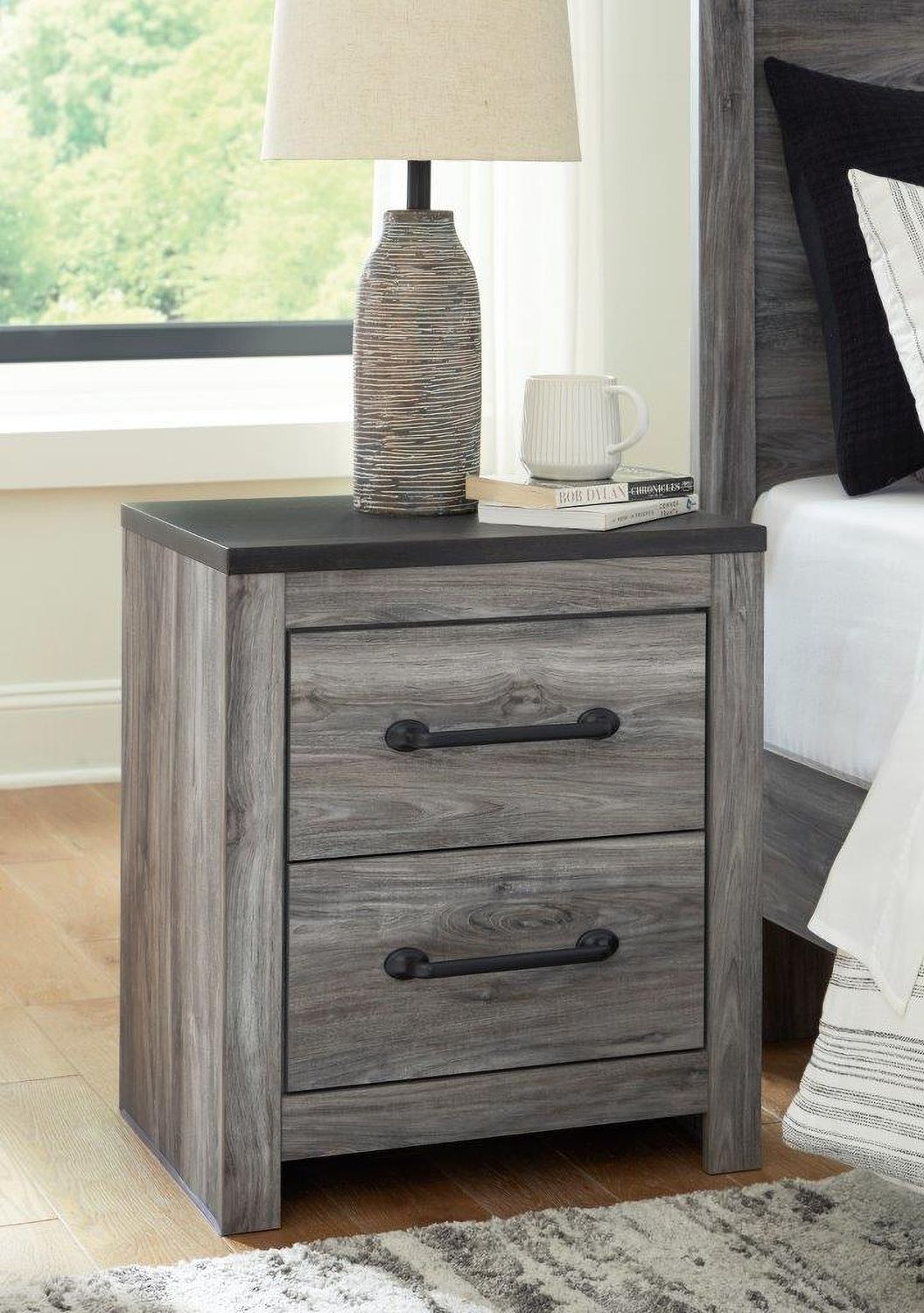 Bronyan Dark Gray Nightstand B129092