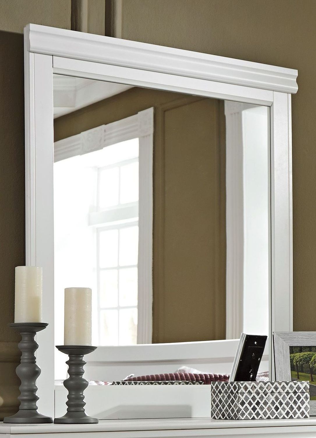 Anarasia White Bedroom Mirror B12936