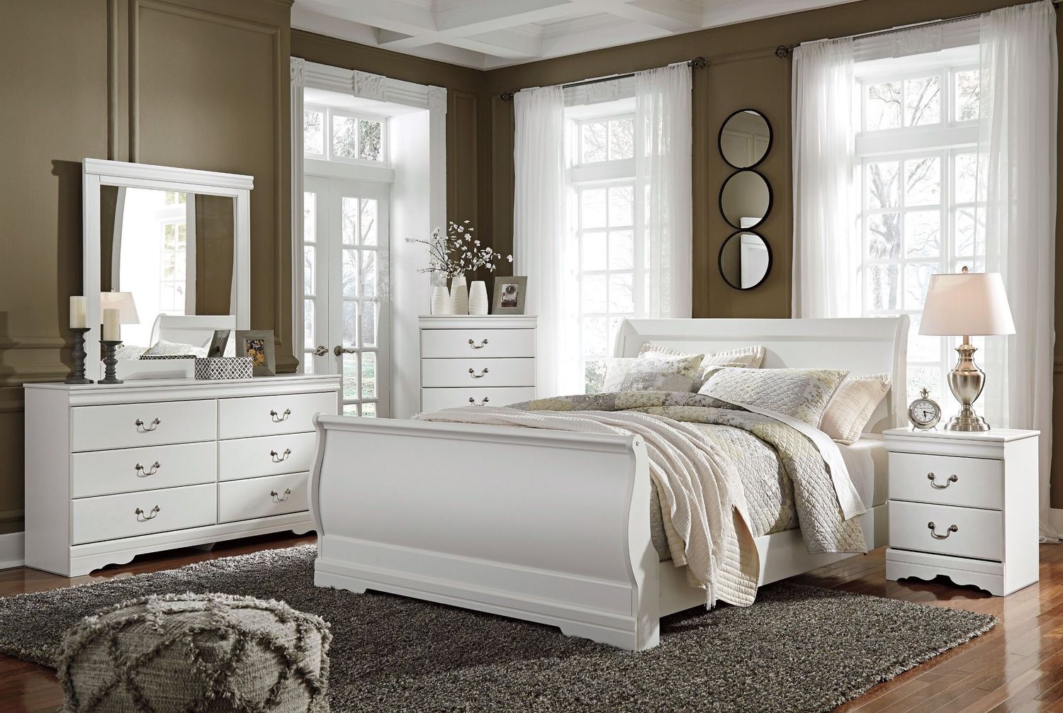 Anarasia White Bedroom Mirror B12936