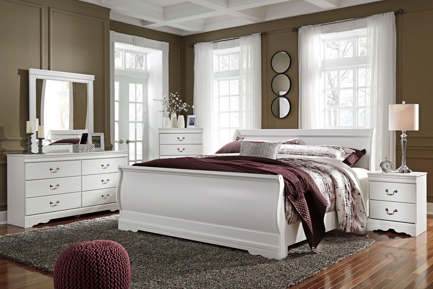 Anarasia White Bedroom Mirror B12936