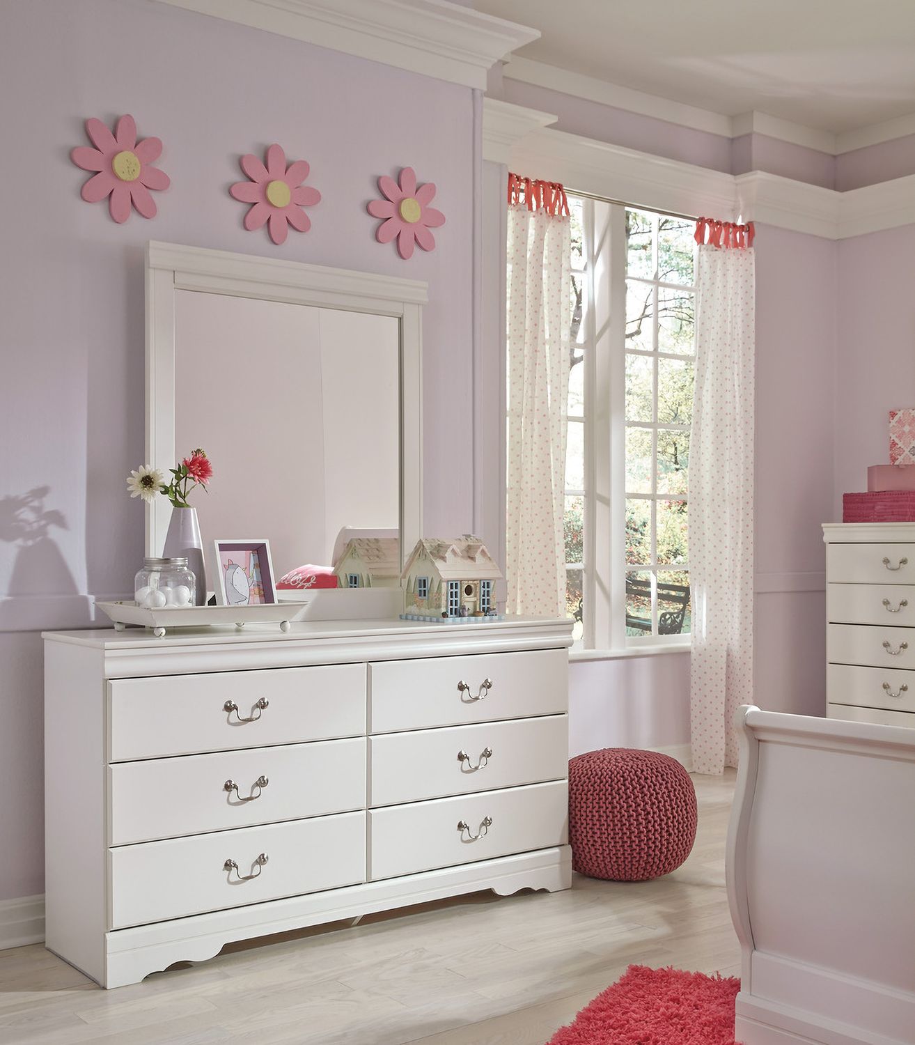 Anarasia White Bedroom Mirror B12936