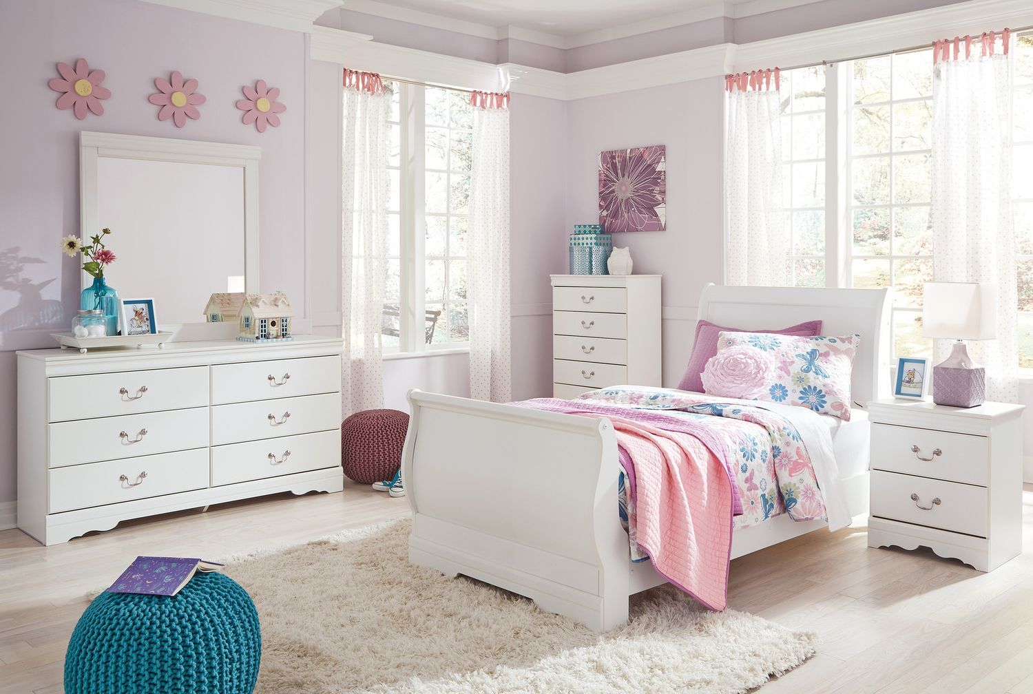 Anarasia White Bedroom Mirror B12936