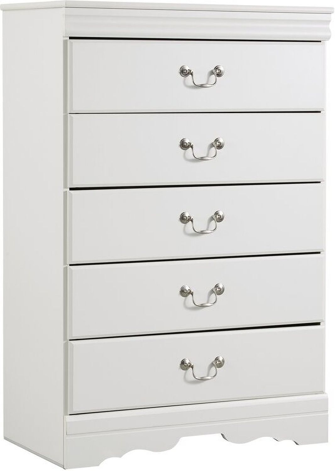Anarasia White 5 Drawer Chest B12946